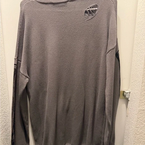 Dolls Kill Gray Skeleton Sweater - Picture 2 of 3